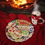colin wearing santa hat